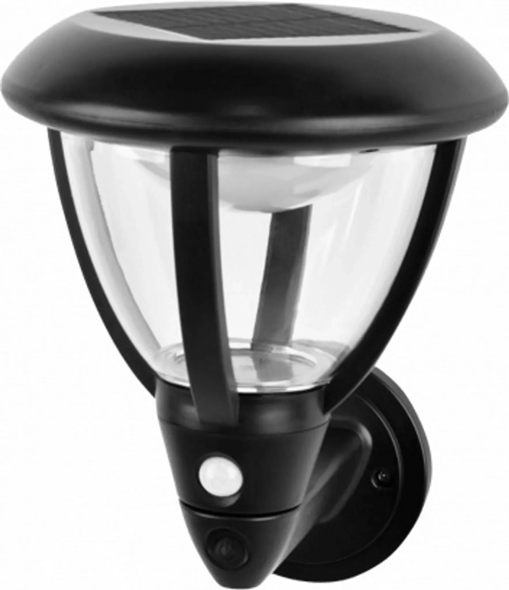 Eco Light Solar-LED-Fassadenleuchte SOE-3 – Schwarz, 4000 K, IP44
